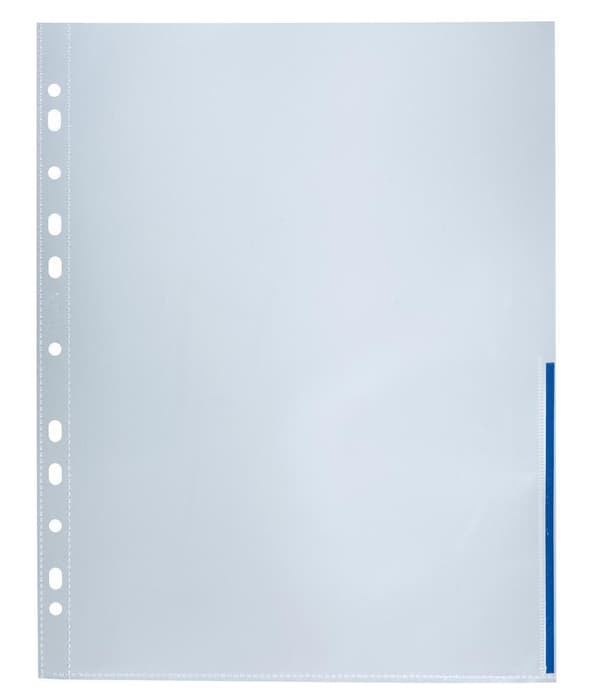 Plastficka sig BANTEX A4 0,12 blå 100/fp