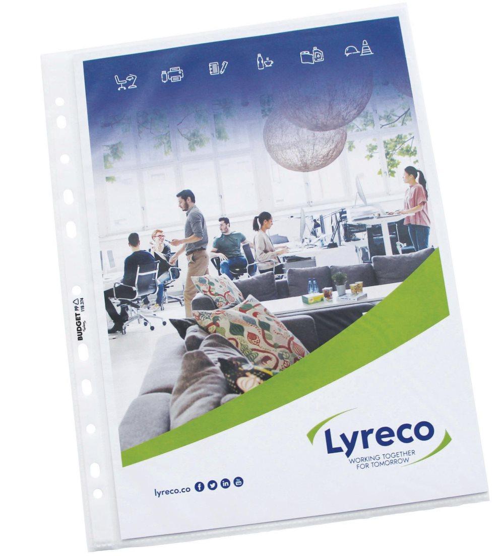 Plastficka LYRECO A4 bud 0,055präg100/FP