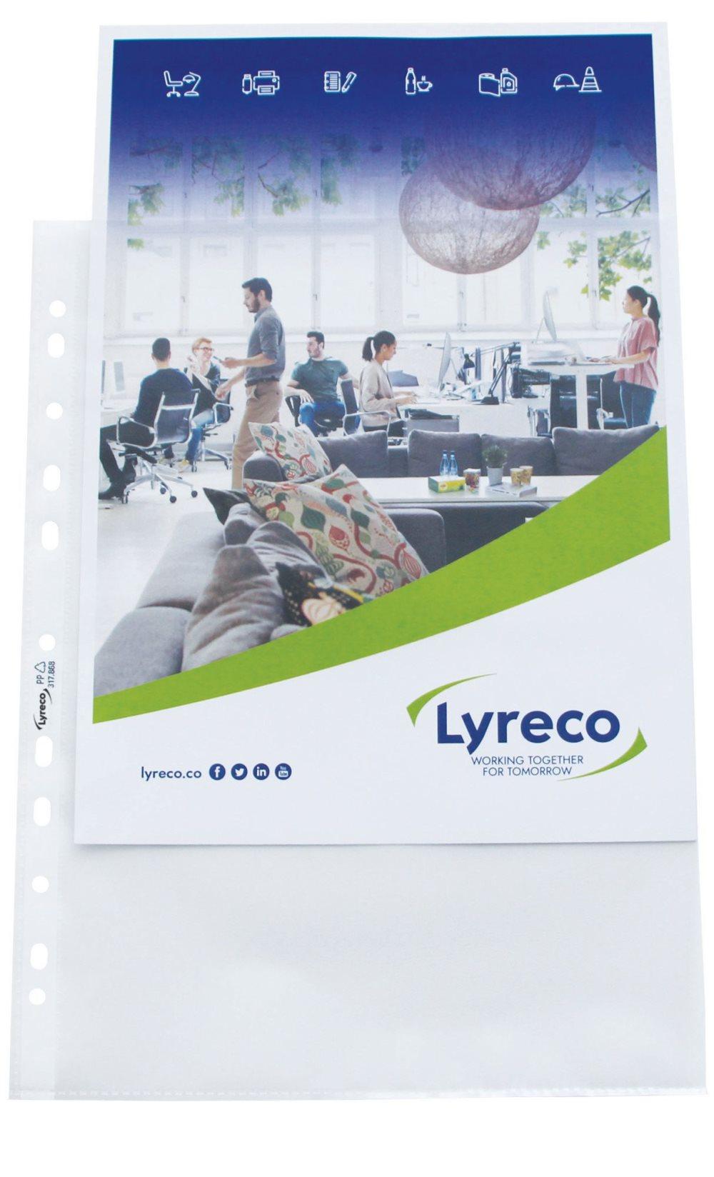 Plastficka LYRECO A4 0,08 präg 100/FP