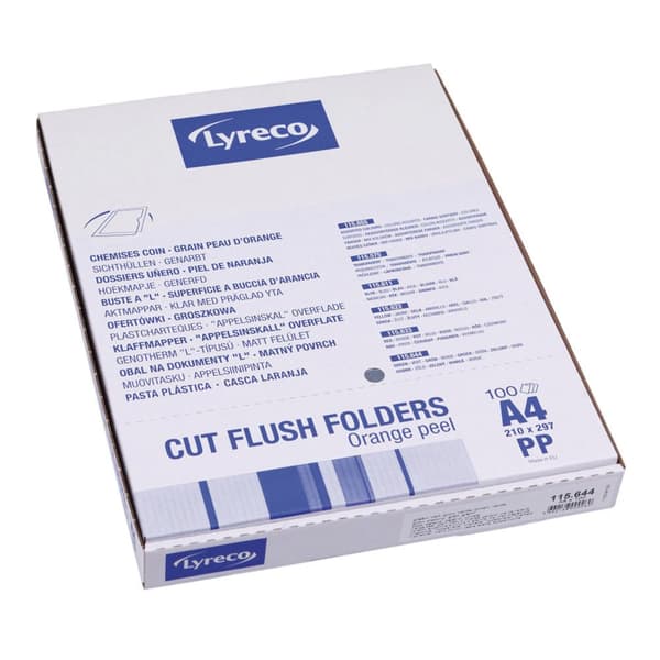 Aktmapp LYRECO A4 0,11 grön 100/fp