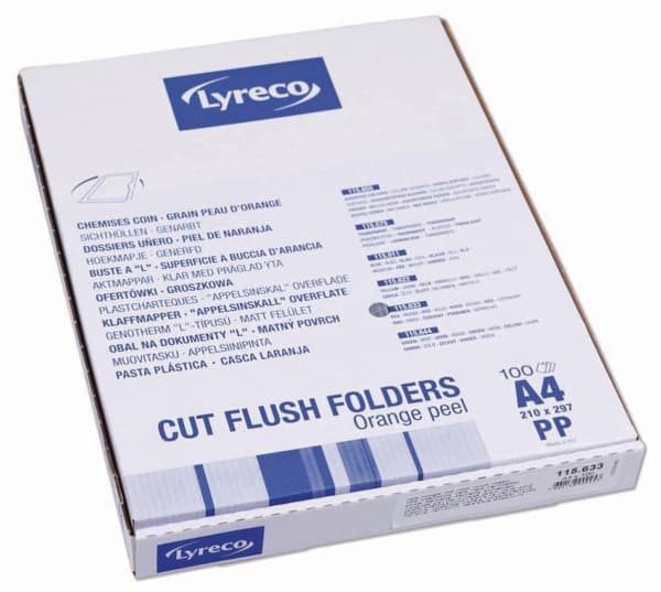 Aktmapp LYRECO A4 0,11 röd 100/fp