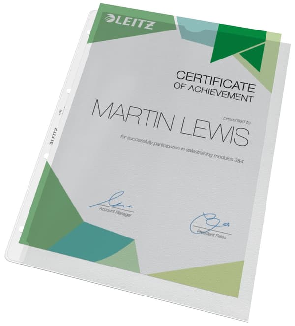 Plastficka LEITZ PP 0,13 A4 100st