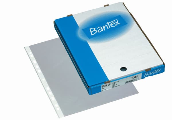Plastficka BANTEX A4 0,06 100/fp