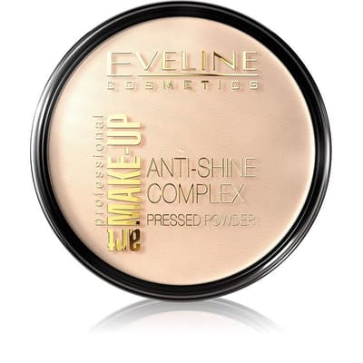 EVELINE_Art Make-Up Anti-Shine Complex Pressed Powder matujÄ…cy puder mineralny z jedwabiem 33 Golden Sand 14g
