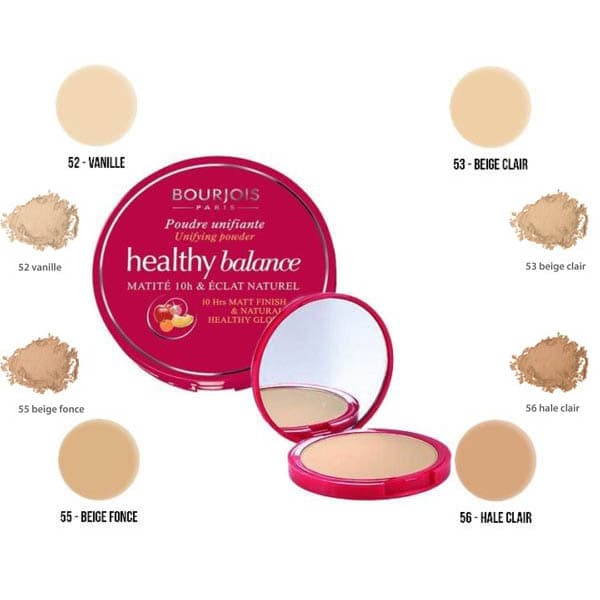 Bourjois Healthy Balance Matte 10H Powder - 52 Vanilla