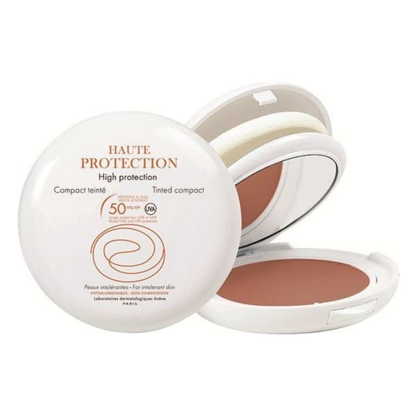 Solbeskyttelse med farge Avene Gyllen Spf 50 Kompakt (9,5 g)