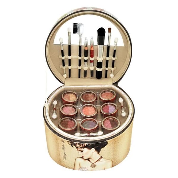 GLOSS - Vintage sminkfodral - 36 delar