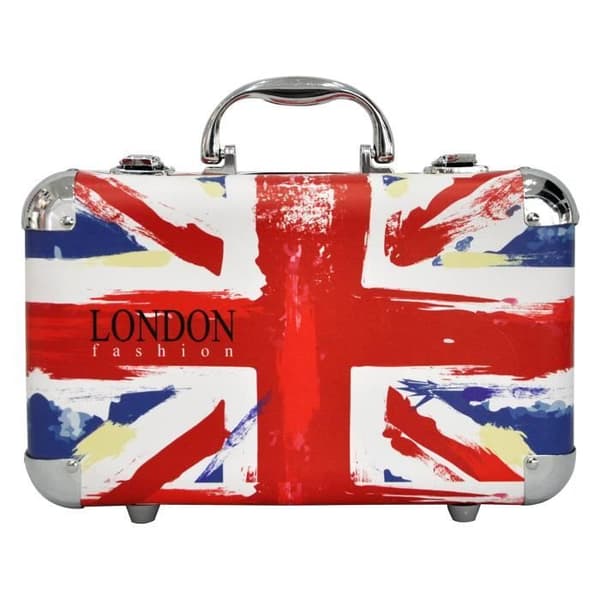 Sminkkoffert - Gloss - London Fashion-kollektion - 62 delar - Väsformat - 4 ögonskuggspaletter