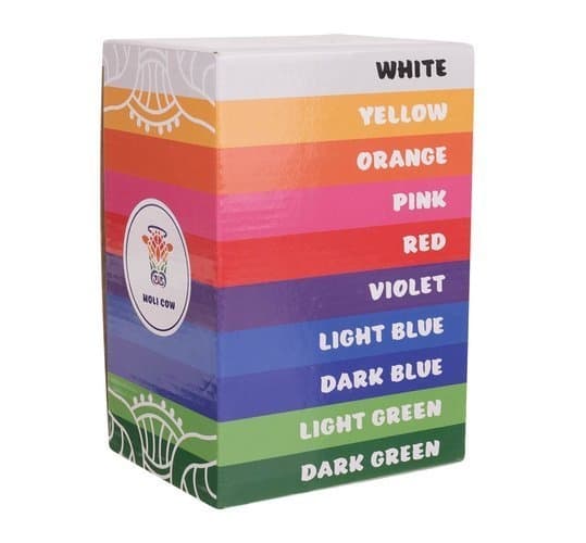 Holi Farvepulver / Festival Pulver - 10x100g