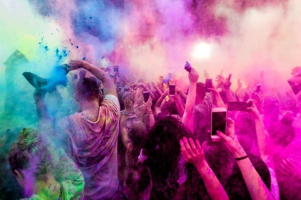 Holi Färgpulver / Festival Pulver - 6x100g