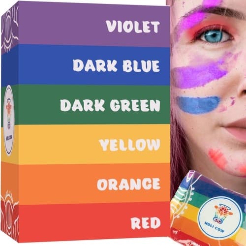 Holi Fargepulver / Festivalpulver - 6x100g