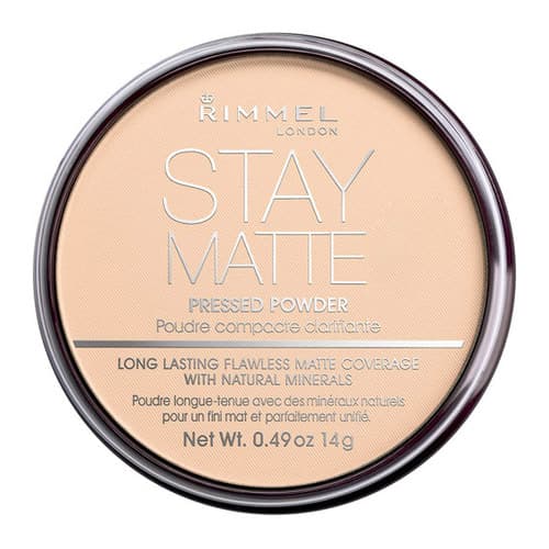 Rimmel Stay Matte Long Lasting Pressed Powder mattifying and brightening powder 14 g. 005 Silky Beige