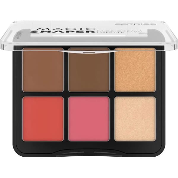 CATRICE - Magic Shaper Face Cream Palette med rouge N°010 6 färger Omedelbart resultat Naturlig Vegansk
