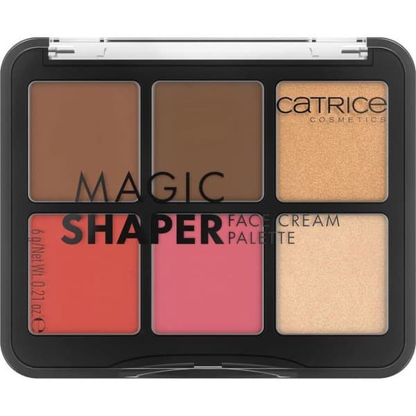 CATRICE - Magic Shaper Face Cream Palette med rouge N°010 6 färger Omedelbart resultat Naturlig Vegansk