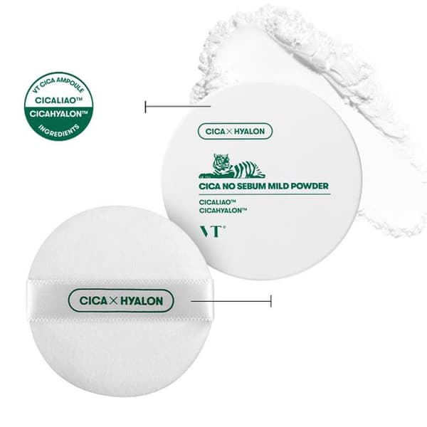 VT Cosmetics Cica No-Sebum Mild Powder 5 g - Mild Anti-Gloss Powder