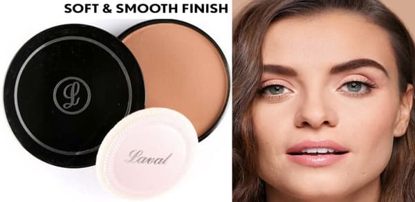 Laval Pressed Creme Face Powder - Warm Beige