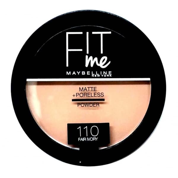 Maybelline Fit Me Matte & Poreless Pressed Powder-Fair Ivory