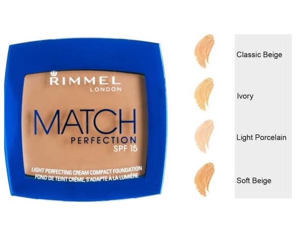 Rimmel Match LIGHT Perfecting Cream Compact SPF15-Ivory