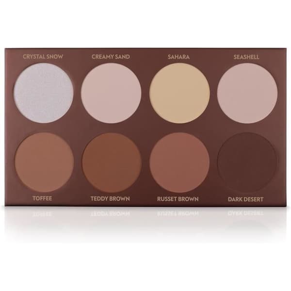Palettkonturering Professionell i puder 8 färger Luvia Cosmetics
