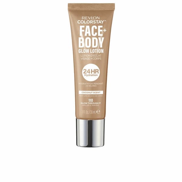 Sol lotion som forebygger brune pletter Revlon COLORSTAY Nº 110-Glow Through It 30 ml