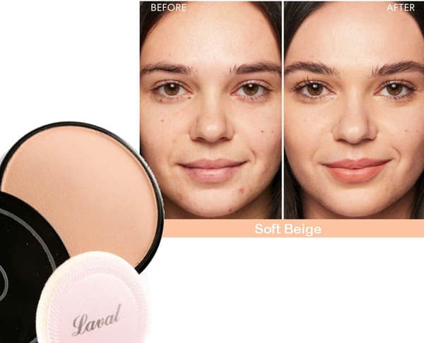 Laval Pressed Creme Face Powder - Soft Beige
