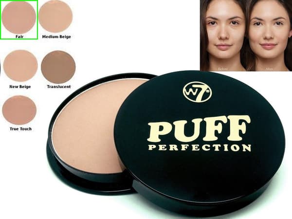 W7 Puff Perfection All In One Cream Powder Pressed Compact-Fair