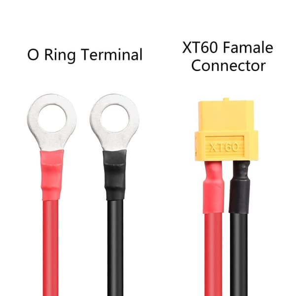 XT60 A O rengasliitin XT60 naaras O-rengas 1Mt 12AWG silikonilangalla, FPV Drone Racingille (1Mt) - Lisävarusteet kaukosäätimen lelukaapeliin