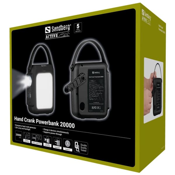 Sandberg 420-79 Hand Crank Powerbank 20000