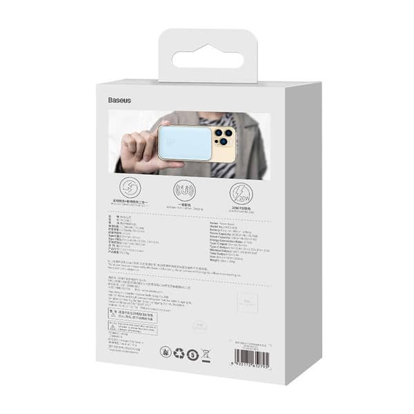 Powerbank Baseus Magnetic Mini 10000mAh, USB-C  20W MagSafe (blue)