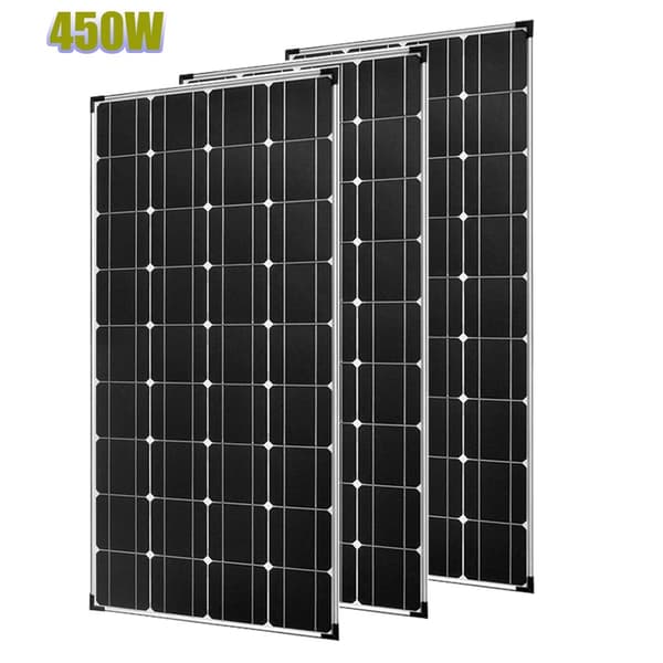 Monokristallinen aurinkopaneelisarja, 150W paneelit, 12V/24V ohjain,450w