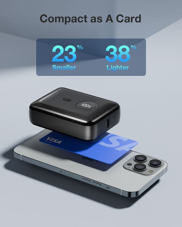 BW-P21 10000mAh 22,5W Supersnabbladdning QC3.0 PD3.0 Digital Display Bärbar Mini Power Bank för iPhone 16 15 14 Pro Max för Xiaomi/Samsung/Huawei