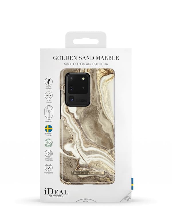 Printed Case Galaxy S20 Ultra Golden Sand Marble