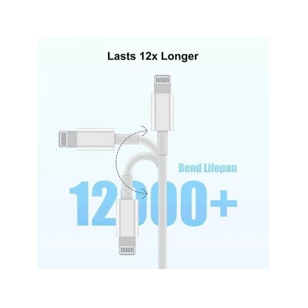 Komplett 20W USB-C Höghastgihetsladdare med 2m Lightning Kabel