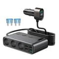 Miniatyrbillede 1 af 3: Joyroom 9in1 Laptop-oplader til bilen 154W - 5x USB, 1x USB-C, 3xCigar-stik
