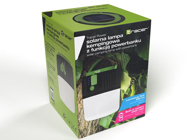 Tracer 47141 Power Solar Camping Light and Power Bank