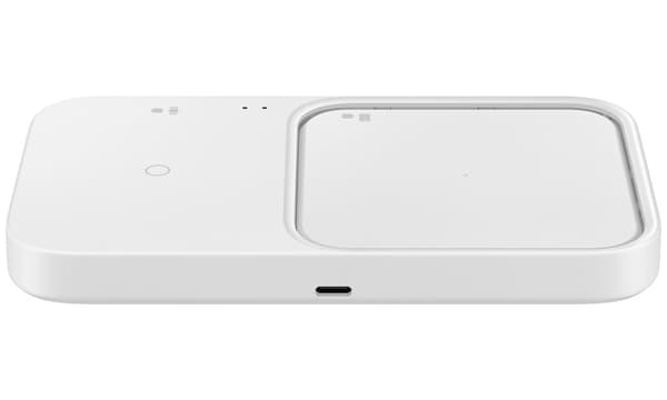 Samsung Wireless Charger Duo Pad 2-in-1, 15W EP-P5400 with Travel charger (25W) + USB cable, White (EP-P5400TWEGEU)