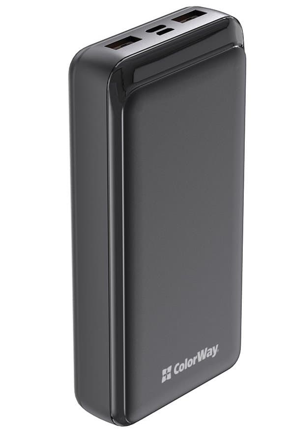 COLORWAY powerbanka/ 20 000mAh/ 2x USB/ USB-C/ Micro-USB/ Černá