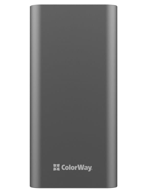 COLORWAY powerbanka/ 20 000mAh/ 2x USB QC3.0/ USB-C Power Delivery 20W/ Lighting/ LED/ Micro-USB/ Šedivá