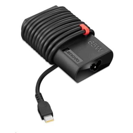 Lenovo | ThinkPad | 65W Slim | The ThinkPad 65W Slim AC Adapter – USB Type-C is the new adapter designed with slimmer size and cable management. It is Svart