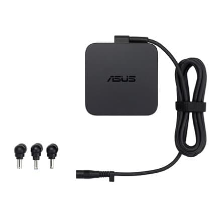 ASUS U65W-01 ADAPTER/EU//TIP TYPE/3PIN/  ø4.0mm*1 - ø4.5mm*1- ø5,0mm*1  -  65W - 45W -33W Sort