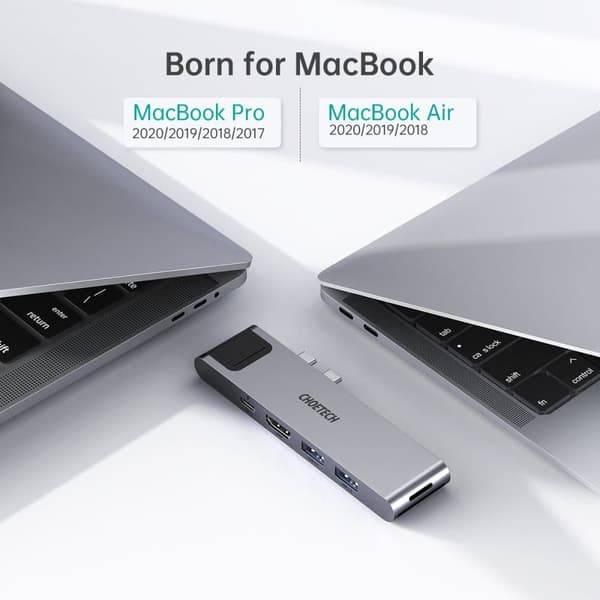 Choetech 7-i-1 USB-C Hub til MacBook Pro/Air