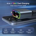 Pikkukuva 2 / 7: Sisäänvedettävä autolaturi 4 in 1, 131 W tupakansytyttimen sovitin USB C, tyyppi C pikalatausautolaturisovitin moniportti älypuhelimille