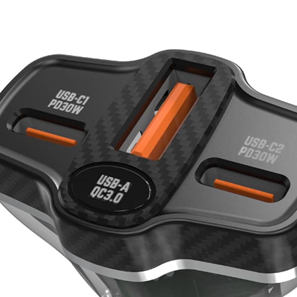 Dudao 78W Billaddare med USB-C PD och 2xUSB-A QC