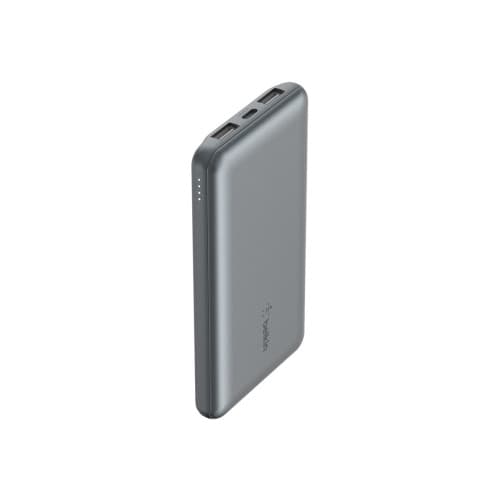 Belkin BoostCharge strömförsörjningsbank - 2 x USB, 24 pin USB-C - 15 Watt Grå