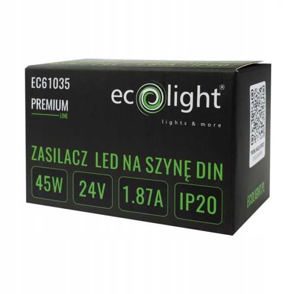 PREMIUM 24V 45W DC DIN-kiskoon asennettava virtalähde