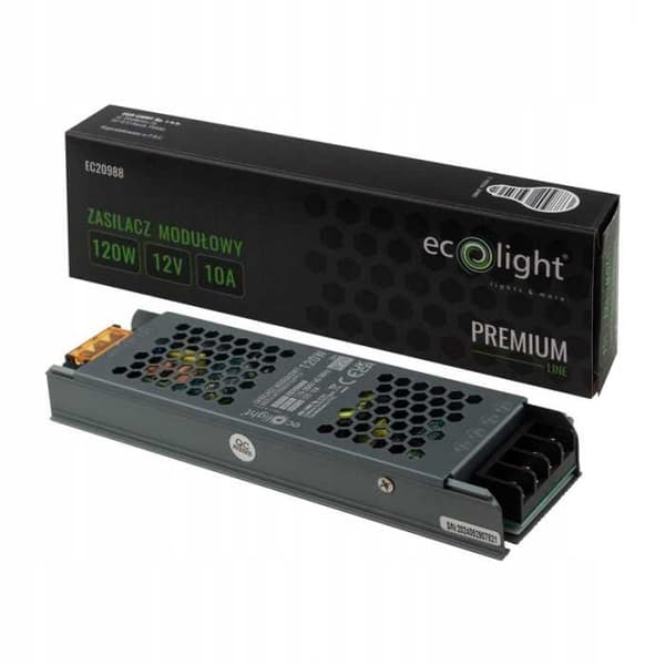 Slimmad PREMIUM 120W 12V DC modulär strömförsörjning