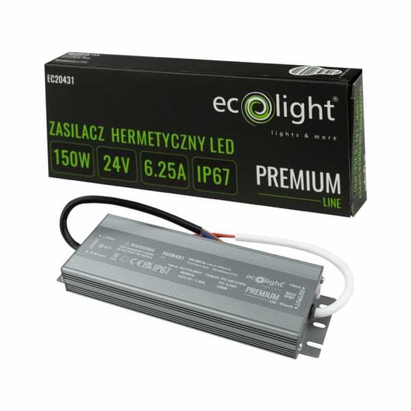PREMIUM 150W 24V DC hermetisk strömförsörjning