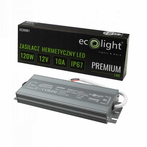 PREMIUM 120W 12V DC hermeettinen virtalähde