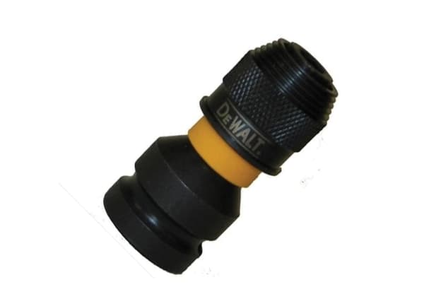 DEWALTIN ISKUPONKÄYTTÖSOVITIN 1/2" NELIÖ - 1/4" KUUSIKULMA