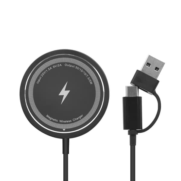 Mag-Safe Langaton Laturi – Magneettinen Latausalusta iPhone 16/15/14/13/12 ja AirPods Prolle, Max 15W Pikalataus